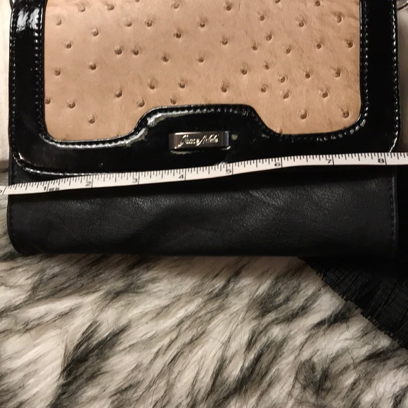 Grace Adele Ostrich Leather Clutch Cross Body Bag - Picture 5 of 6